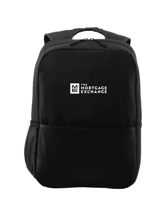 The Mortgage Exchange Access Square Laptop Black Backpack w/Mortgage Exchange Logo