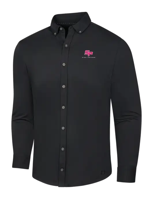 Steel Partners OGIO Blacktop Modern Code Stretch Button-Up Shirt w/Steel Partners Logo