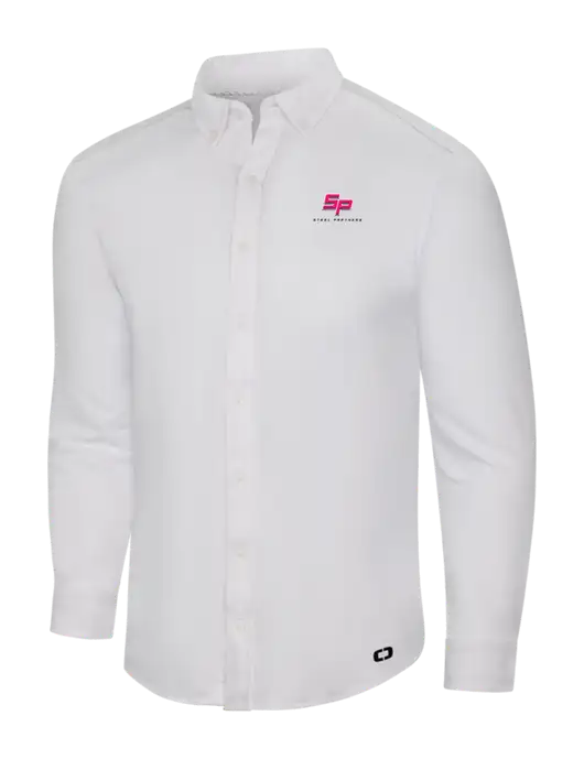 Steel Partners OGIO Bright White Modern Code Stretch Button-Up Shirt w/Steel Partners Logo