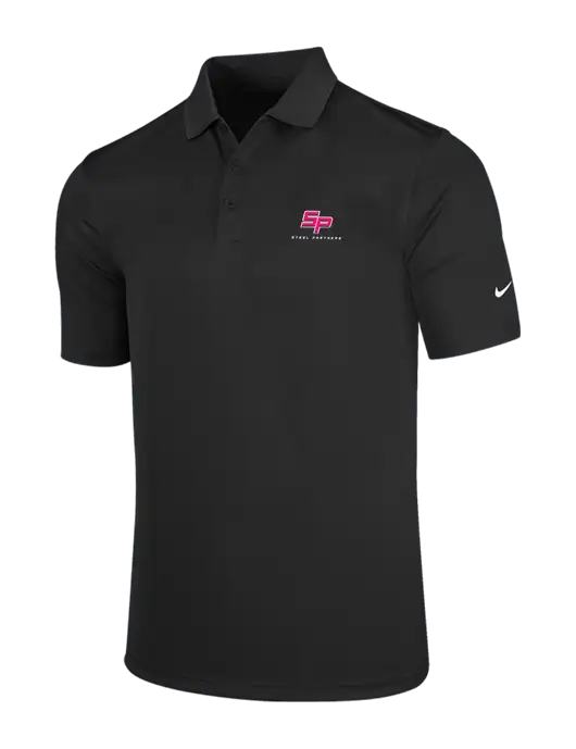 Steel Partners NIKE Charcoal Dri-Fit Players Victory Polo w/Steel Partners Logo