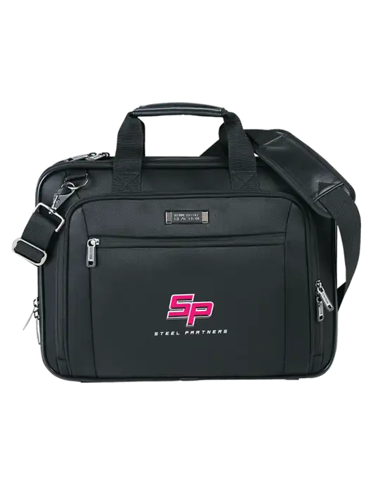 Steel Partners Kenneth Cole® Black TSA Friendly Trolley Sleeve Laptop Case w/Steel Partners Logo