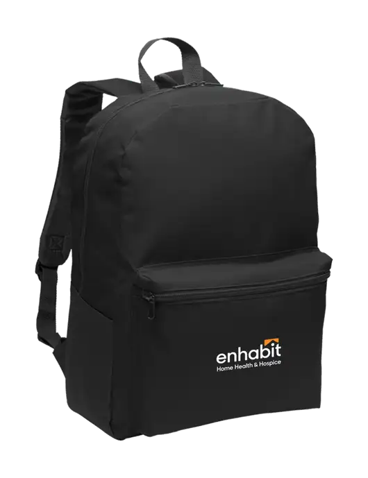 Enhabit Casual Black Lightweight Laptop Backpack w/Enhabit Logo