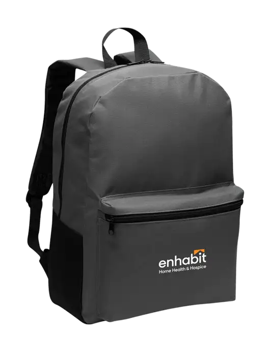 Enhabit Casual Dark Charcoal Lightweight Laptop Backpack w/Enhabit Logo