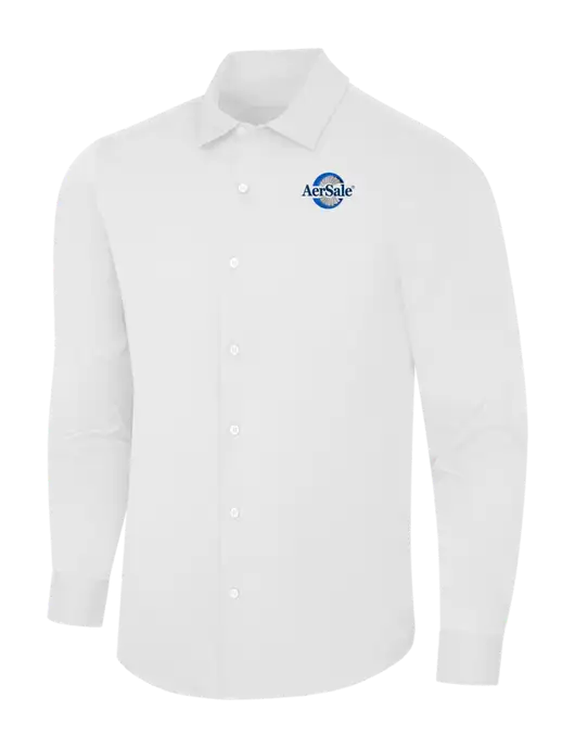 AerSale White City Stretch Shirt w/AerSale Logo