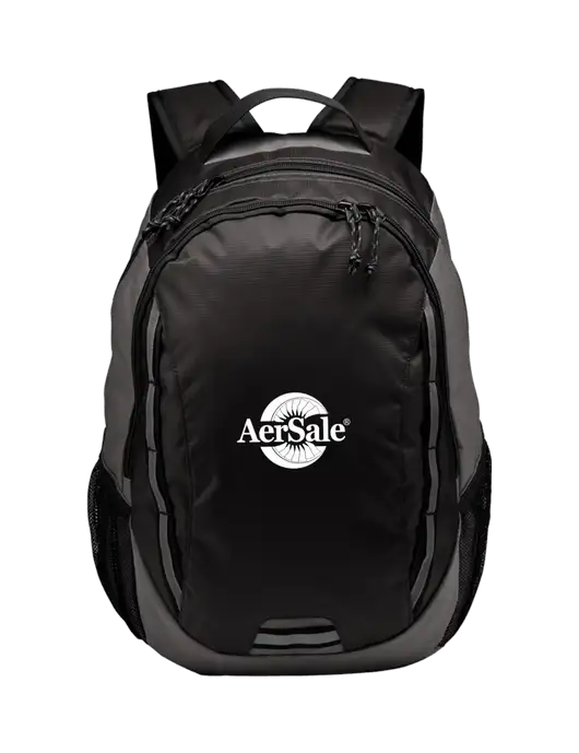 AerSale Ridge Charcoal/Dark Charcoal Laptop Backpack w/AerSale Logo