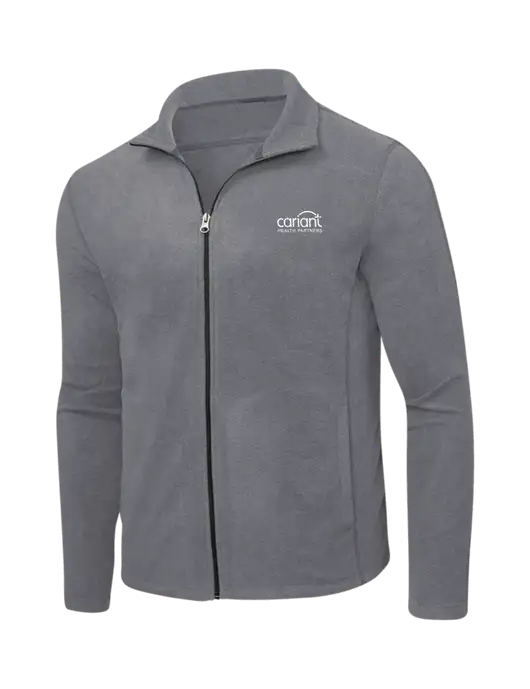 Cariant Medium Grey Heather Microfleece Full-Zip Jacket w/Cariant Logo