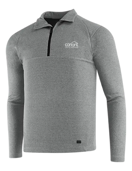 Cariant OGIO Petrol Grey Heather Transition 1/4 Zip Pullover w/Cariant Logo