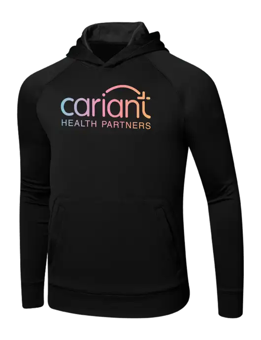 Cariant Tech Black Fleece Hooded Sweatshirt w/Cariant Logo