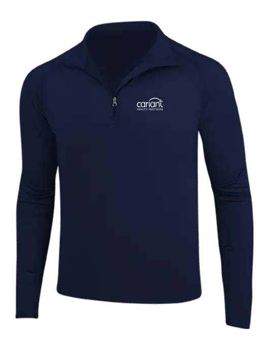 Cariant Navy Sport Wick Stretch 1/4 Zip Pullover w/Cariant Logo