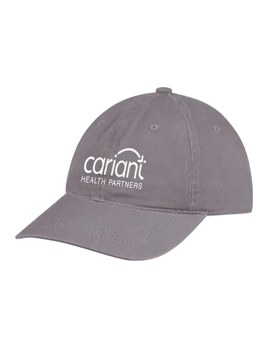 Cariant Garment Washed Unstructured Twill Charcoal Cap w/Cariant Logo