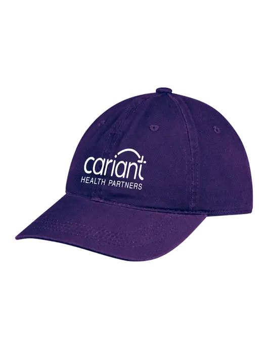 Cariant Garment Washed Unstructured Twill Purple Cap w/Cariant Logo