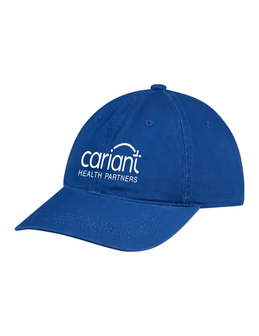 Cariant Garment Washed Unstructured Twill Royal Cap w/Cariant Logo