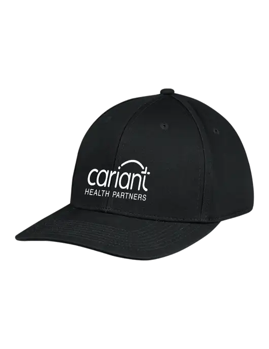 Cariant Premium Modern Structured Twill Black Snapback Cap w/Cariant Logo