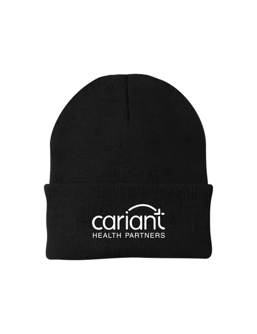 Cariant Black Knit Cap w/Cariant Logo