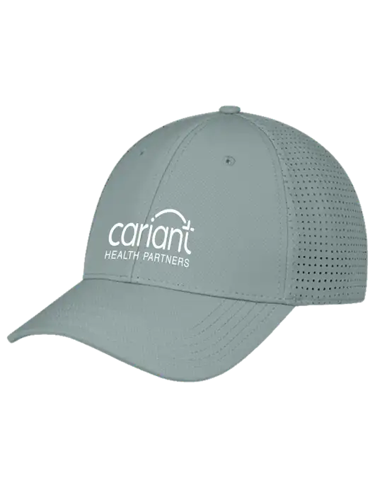 Cariant Grey Performance Stretchable Cap Hook & Loop w/Cariant Logo