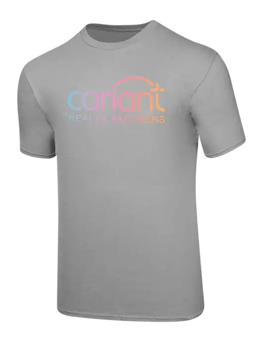 Cariant Ring Spun Silver 4.5 oz T-Shirt w/Cariant Logo