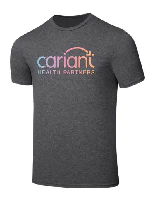 Cariant Seriously Soft Heathered Charcoal T-Shirt w/Cariant Logo