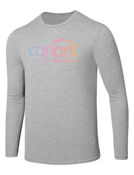 Cariant Seriously Soft Light Heathered Grey Long Sleeve T-Shirt w/Cariant Logo