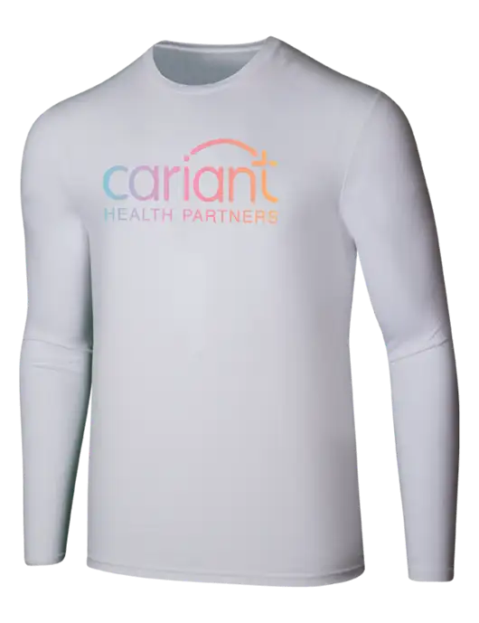 Cariant Seriously Soft White Long Sleeve T-Shirt w/Cariant Logo