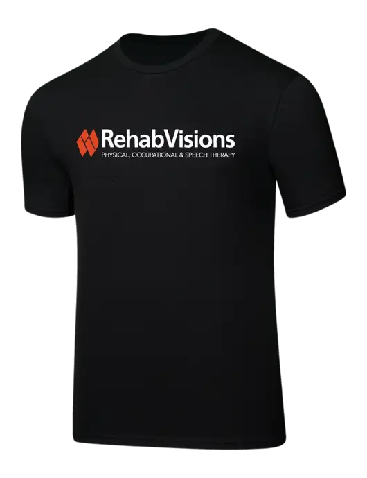 RehabVisions Seriously Soft Black T-Shirt w/RehabVisions Logo