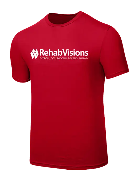 RehabVisions Seriously Soft Red T-Shirt w/RehabVisions Logo