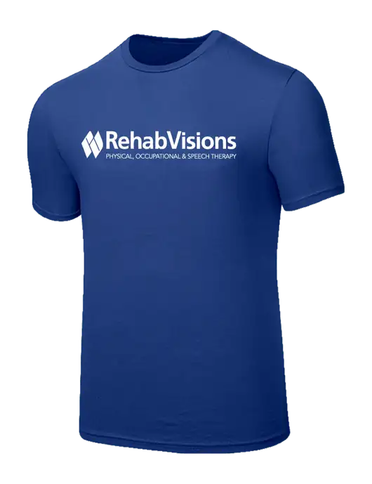 RehabVisions Seriously Soft Dark Royal T-Shirt w/RehabVisions Logo