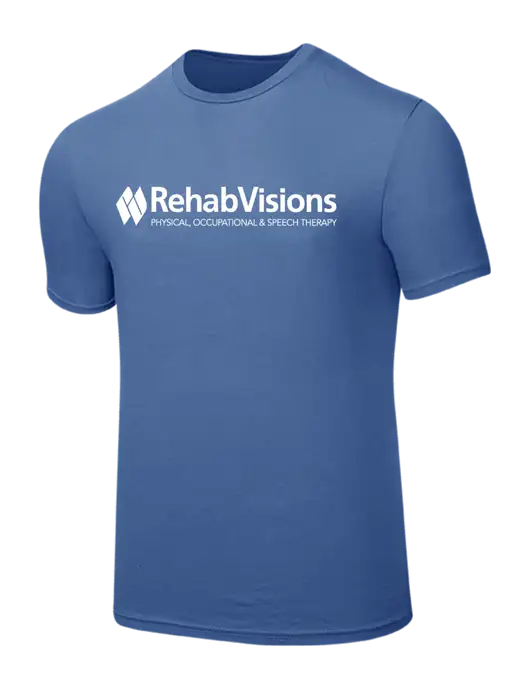 RehabVisions Seriously Soft Light Navy T-Shirt w/RehabVisions Logo