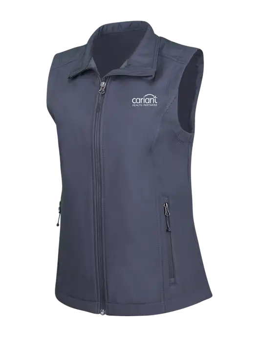 Cariant Charcoal Grey Womens Core Soft Shell Vest w/Cariant Logo