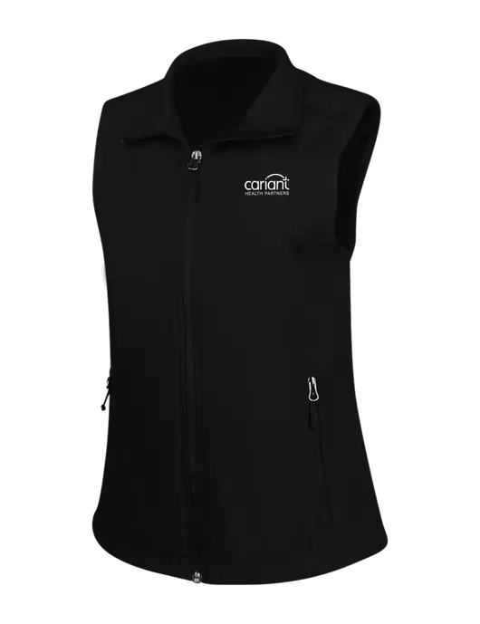 Cariant Black Womens Core Soft Shell Vest w/Cariant Logo