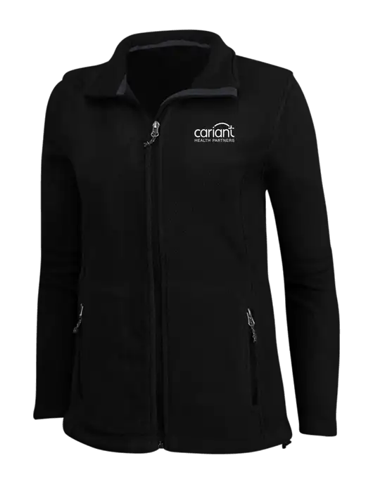 Cariant Black Womens Fleece Jacket w/Cariant Logo