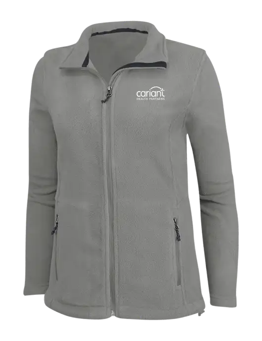 Cariant Womens Medium Grey Fleece Jacket w/Cariant Logo