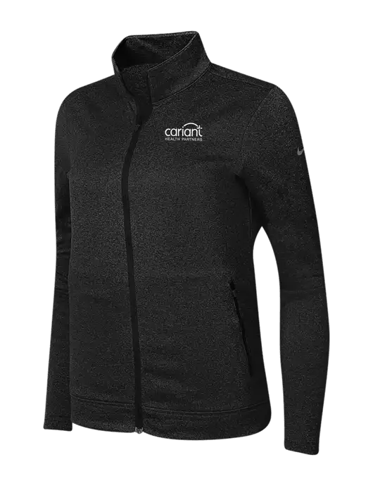 Cariant NIKE Womens Black Therma Fit Performance Full-Zip Fleece Jacket w/Cariant Logo