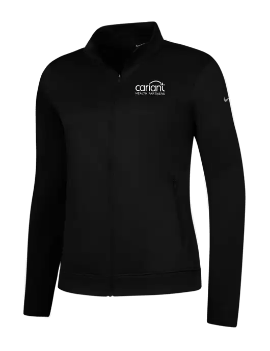 Cariant NIKE Womens Black Therma Fit Performance Full-Zip Fleece Jacket w/Cariant Logo