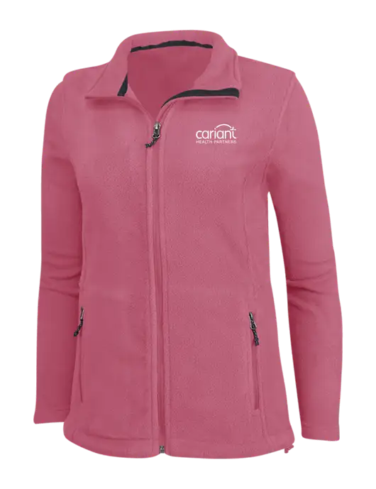 Cariant Pink Blossom Womens Fleece Jacket w/Cariant Logo