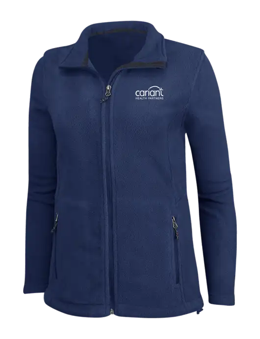 Cariant Womens Navy Fleece Jacket w/Cariant Logo