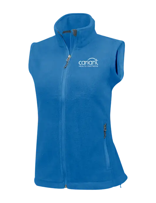 Cariant Royal Womens Fleece Vest w/Cariant Logo