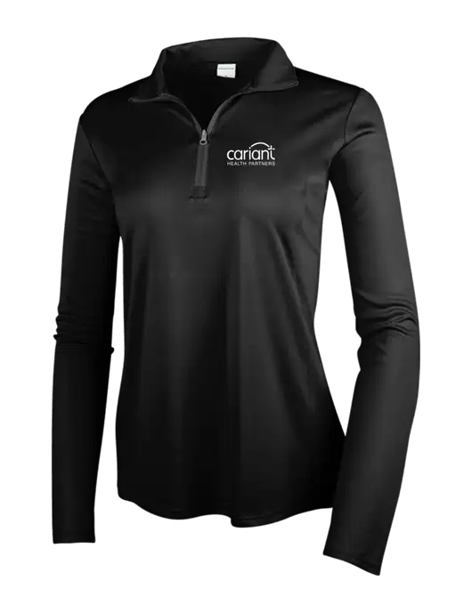 Cariant Black Womens Posicharge Competitor ¼ Zip Pullover w/Cariant Logo