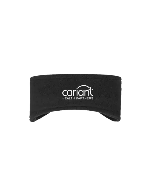 Cariant Black Stretch Fleece Headband w/Cariant Logo