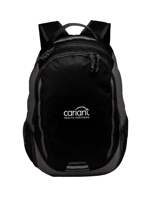Cariant Ridge Black/Dark Charcoal Laptop Backpack w/Cariant Logo