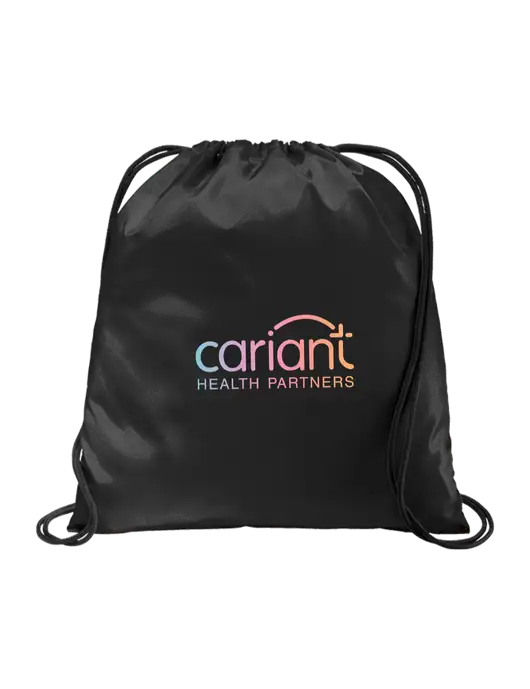 Cariant Drawstring  Black Cinch Pack w/Cariant Logo