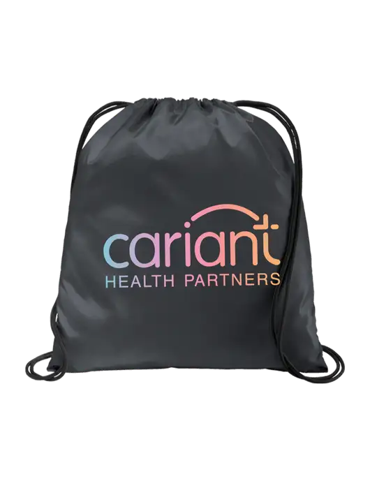 Cariant Drawstring  Graphite Grey Cinch Pack w/Cariant Logo