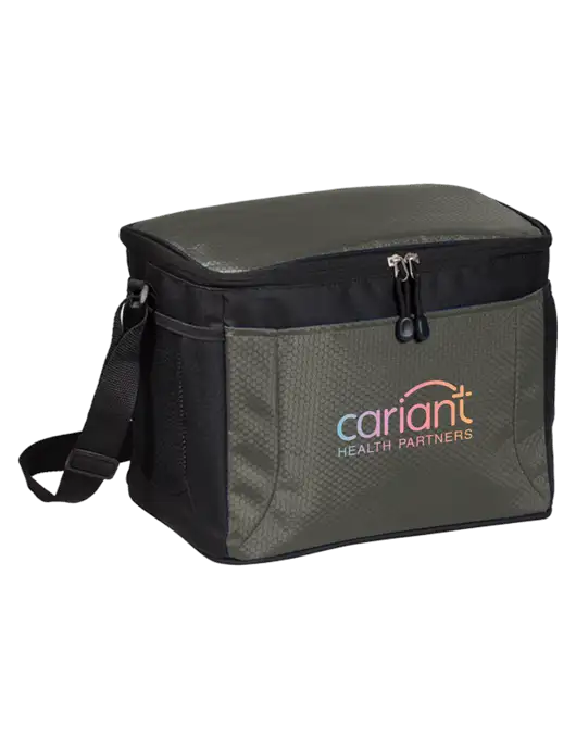 Cariant 12 Can Grey/Black Cube Cooler w/Cariant Logo