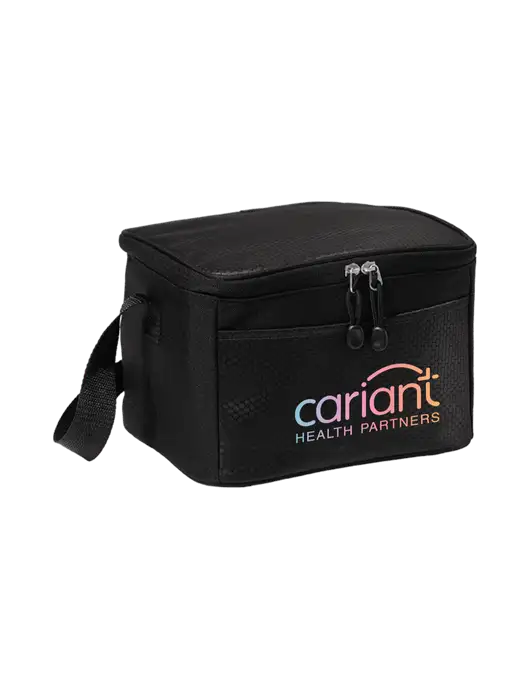 Cariant 6 Can Black/Black Cube Cooler w/Cariant Logo