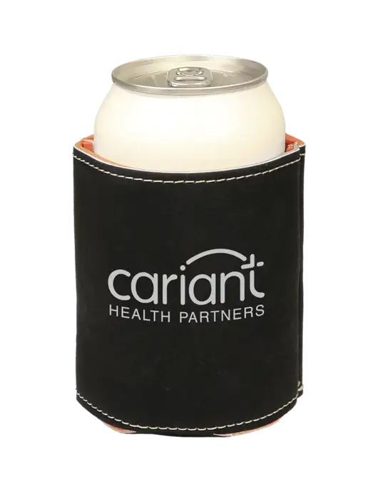 Cariant Black Leatherette Beverage Holder w/Cariant Logo