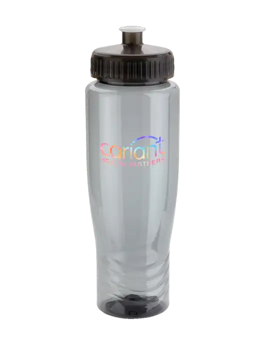 Cariant Roam Smoke 28 oz Eco-Polyclear™ Bottle with Push Pull Lid w/Cariant Tie Dye Logo