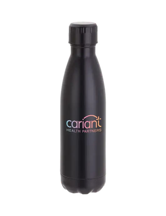 Cariant City Go Matte Black 17 oz Insulated Bottle w/Cariant Logo