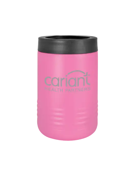 Cariant Polar Camel 12 oz Powder Coated Pink Vacuum Insulated Beverage Holder w/Cariant Logo