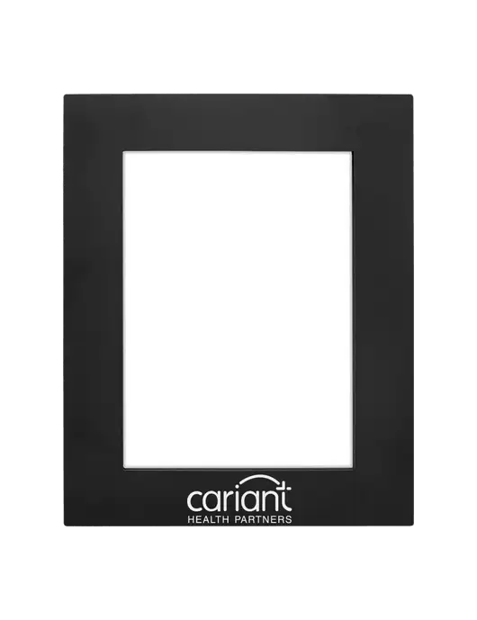 Cariant Black Aluminum Photo Frame, 5 x 7 w/Cariant Logo