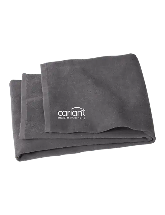 Cariant Graphite Beach Towel w/Cariant Logo