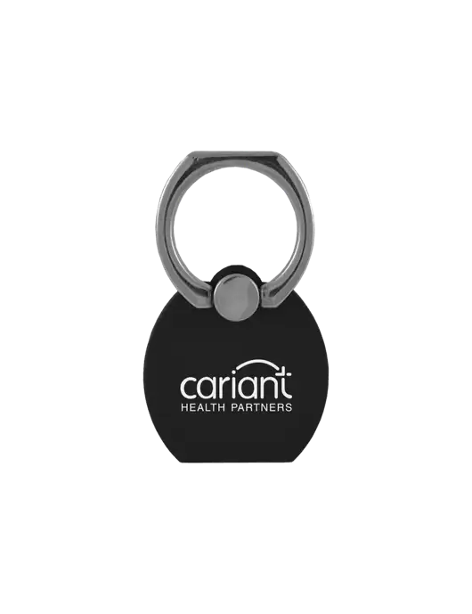 Cariant Black/Silver Phone Ring w/Cariant Logo